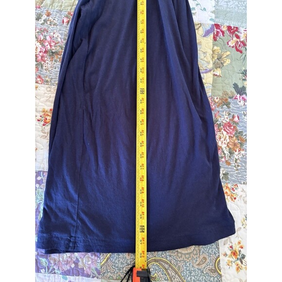 Anthropologie Navy Blue Pajama Pants Size Small wide leg lounge Saturday sunday - Picture 7 of 8